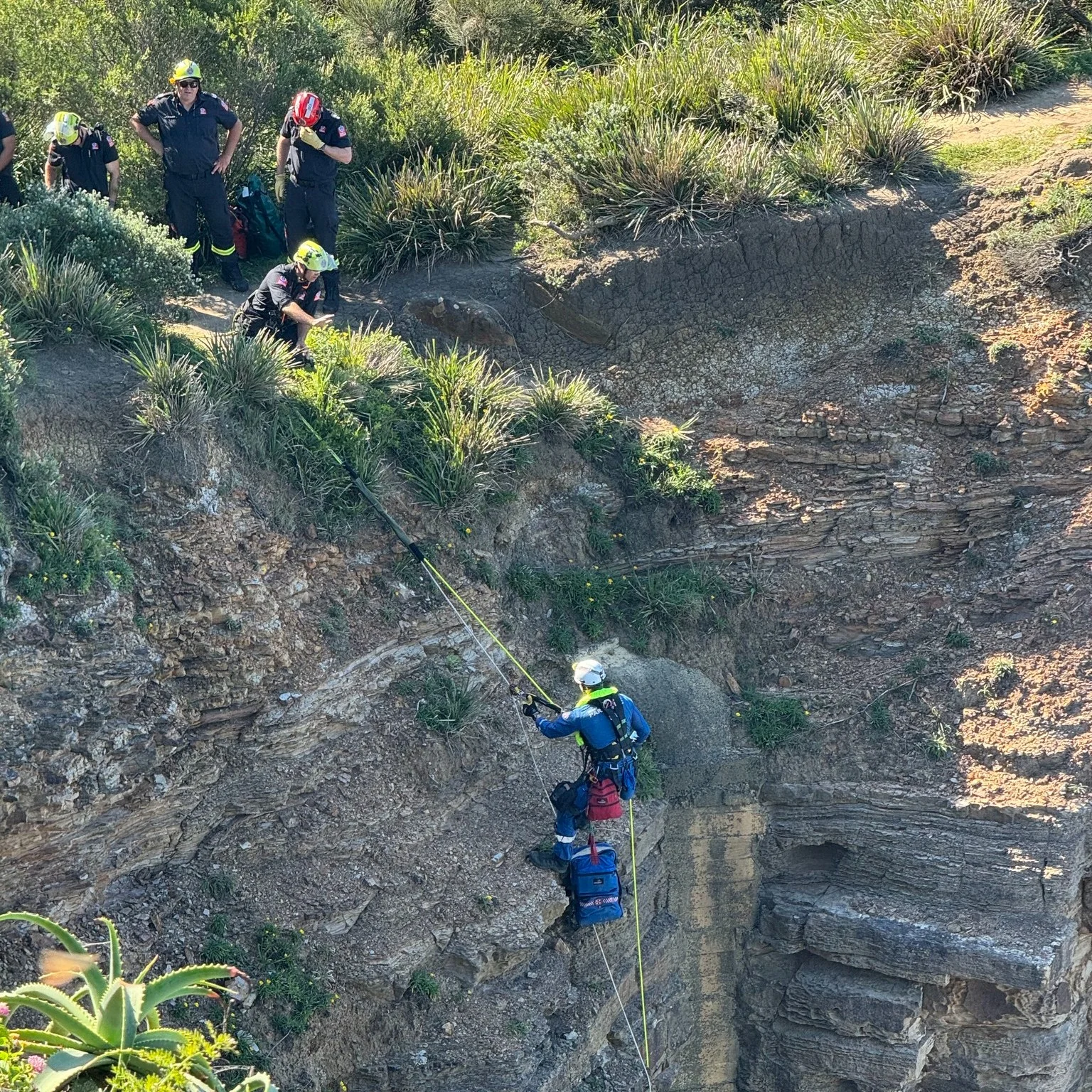 Warriewood blowhole rescue

