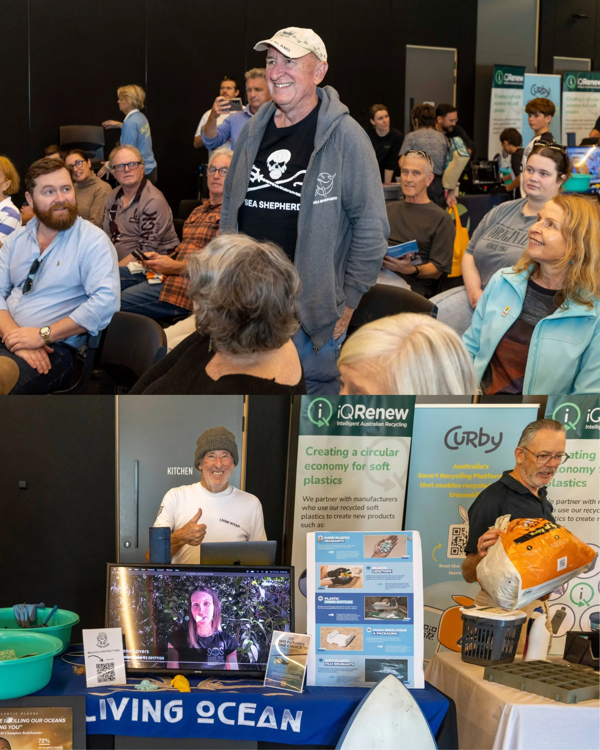 Warriewood locals at plastic pollution expo